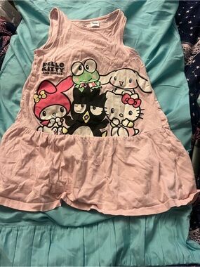Sanrio Light Pink Logo Tag Top
